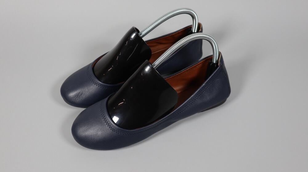Lucky Brand Women's Emmie Ballet Flats Round Toe American Navy Size 7.5 Wide
